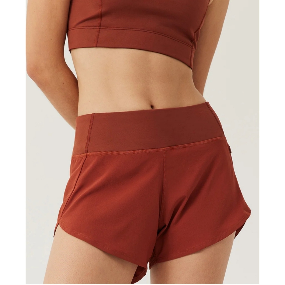 Outdoor Voices Women's Athletic Shorts in Rust